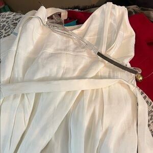 White Linen Jumpsuit Size 14 NWT